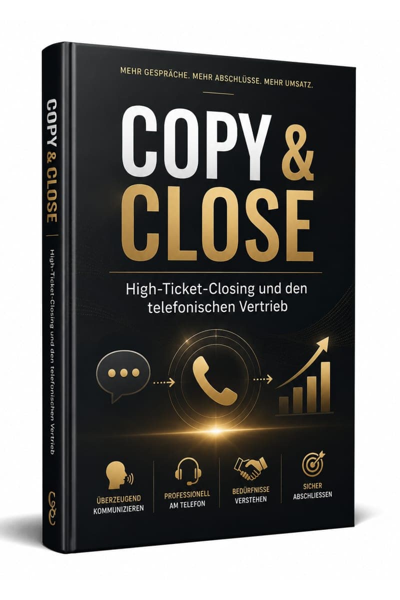 Copy & Close kaufen: Vier Erwartungen, mit denen der Closer-Ratgeber garantiert enttäuscht